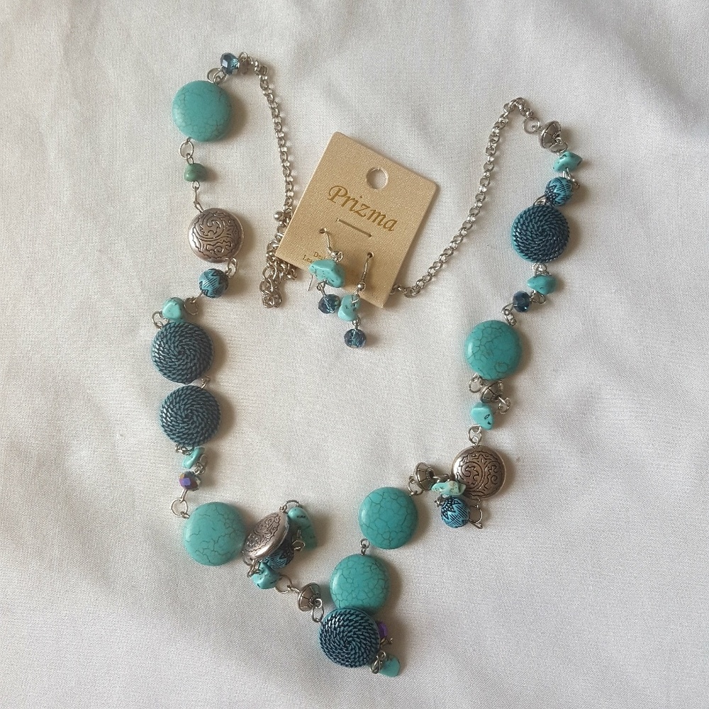 Earrings with necklace matching
